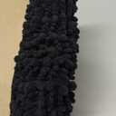 Arotive Luxury Bathroom Rugs 47x24, Extra Soft Thick Absorbent Shaggy Chenille Bath Rugs, Non-Slip Machine Wash Dry, Bath Mats for Bathroom Floor, Tub and Shower, Home Decor Accessories, Black