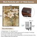 DiY Metal Canvas Float Frame for 20x20 Art, Oil Paintings, Landscape, Portrait, Walnut
