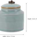 ABOOFAN Ceramic Storage Canister 13.5 Oz Porcelain Kitchen Jar with Airtight Lid for Coffee Tea Sugar Food Organization Desktop Storage Box