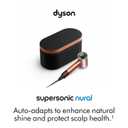 Dyson Supersonic Nural™ Hair Dryer | No Heat Damage, 5 Intelligent attachments with Diffuser & Styling Concentrator, Scalp Health, All Hair Types, Amber Silk