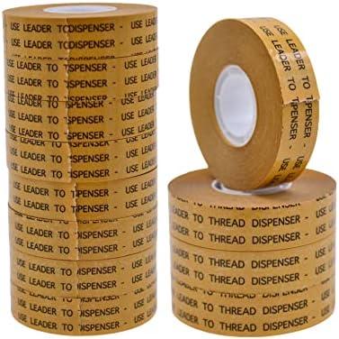WOD General Purpose ATG Tape, 1/2 inch x 36 yds. (Set of 12 Rolls) Adhesive Transfer Tape Glider Refill Rolls Clear Adhesive on Gold Liner (Acid Free) RWATG20