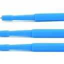 Disposable Biopsy Punch Curettes - Set of 10 - Sterile Biopsy Dermal Punch Curette for Piercing with Protective Handle (3 mm)