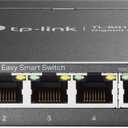 TP-Link 5-Port Gigabit Ethernet Easy Smart Switch| Plug and Play | Desktop | Sturdy Metal w/Shielded Ports | Limited Lifetime Replacement (TL-SG105E), Black