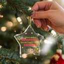 Neighbor Gifts, Friendship Gifts for Neighbor Friend Moving Away Farewell Going Away Leaving, Best Neighbor Gift Star Shaped Acrylic Hanging Ornament Christmas Tree Decoration