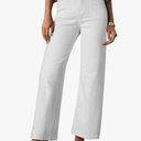 Astylish Womens Wide Leg Jeans High Waisted Stretchy Buttoned Denim Pants Trendy 2025 with Pocket, Size 16