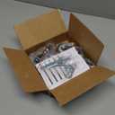 HOLKIE Stem Caster Wheels 2 inch Total Locking Casters Set of 4, Threaded Stem 3/8" -16 x 1 (Diameter 3/8", Length 1") Swivel Heavy Duty Castors Black (Black-With Brake-4 pack)