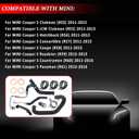 13Pcs Turbo Coolant Hose Kit Turbocharger Coolant Inlet & Return Hoses for Mini Cooper S R55 R56-R59 R60 R61 JCW Clubman 2011-2016, Replaces 11537600674 11539845352 11537565433 11537565432