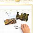 Dry Erase Calendar with Cork Board
36"x24" Magnetic White Board Calendar Dry Erase for Wall, Gold Frame Combination Board for Office, Home, School
