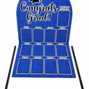 CroBlissful 27 x 16 Inch Graduation Photo Board Picture Frames Wall Decor Collage Display Blue Felt Board for 4 x 3 Inch Photo DIY Picture Holder 2026 Graduation Party Decorations