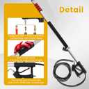 M MINGLE 20 FT Telescoping Pressure Washer Wand with Gutter Cleaner, Brush Head, 5 Nozzle Tips, and Hose Adapters for House Exterior, Window & Roof Cleaning