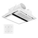 xugossio All-in-One Bathroom Heater Fan with Light | 1800W Rapid Heat, Whisper-Quiet Design, Easy Install | Ceiling Mounted Bath Heater with Remote & Exhaust Fan