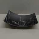 Creative Scents Black Marble Look Decorative Bowl, Coffee Table Decor for Living/Dining Room, Modern Black Catch-All Key Dish Decorations for Entryway, Black Decor - Fruit Bowl for Kitchen Counter