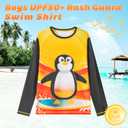 VAYAGER Boys Rash Guard Swim Shirt Long Sleeve for Kids Youth UPF+ 50 Sun Protection Rashguard Water Swimming Fishing Shirts XS