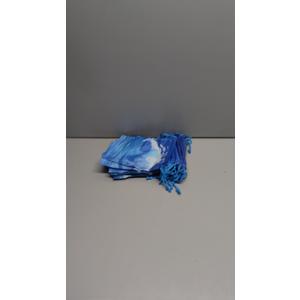 Capoda 16 Pcs Ocean Waves Gift Bags Bulk Summer Sea Drawstring Pouch Blue Beach Pool Reusable Treat Candy Favor Goodie Bags for Swimming Birthday Party Decoration Shower Supplies