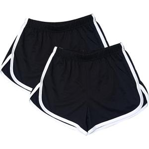 Cameway 2 Pack Women Cotton Running Athletic Shorts Gym Yoga Summer Active Dance Shorts Pants, XL