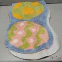 Ashler Easter Bathroom Rugs, Blue Eggs Area Rugs, Easter Spring Decorations Runner Rugs, Living Bedroom, Indoor & Outdoor Easter Rug, Washable Bath Mats, Easter Decor for Home