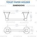 RUMOSE Toilet Paper Roll Holder Bathroom Flexible Pivoting Tissue Handle on Wall Mounted Oil Rubbed Bronze Rustproof Toilet Tissue Roll Holder,Stainless Steel