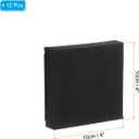 PATIKIL Black 12 Pcs 4" x 4" Large Canvas for Painting, Primed Cotton Blank Canvas for Acrylics, Oil, Watercolor Paints