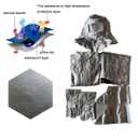EYCOMTOM Fire Resistant Suit, Anti Thermal Radiation 1000-1200 ℃ Fireproof Coveralls Heat Resistant Aluminized Uniform (Silver, XXXL)