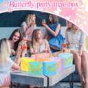 MotiMind 24 Pcs Butterfly Party Favors Bags with Gold Glitter 3D Butterfly Decor and Handles Goodie Gift Paper Treat Candy Bags for Birthday Bridal Shower Baby Shower Party Supplies