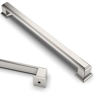 Asidrama 10 Pack 7.5 Inch(192mm) Brushed Satin Nickel Kitchen Cabinet Handles Cabinet Pulls Kitchen Cabinet Hardware for Cupboard Drawer Pulls