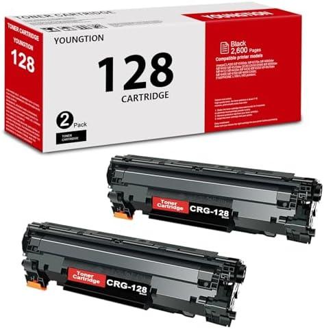 128 Black Toner Cartridge High Yield (2-Pack) Compatible 128 Toner Cartridge Replacement for Canon 128 Toner Cartridges for imageClass MF4450 MF4700 MF4800 D500 FAXPHONE L100 L190 Printer