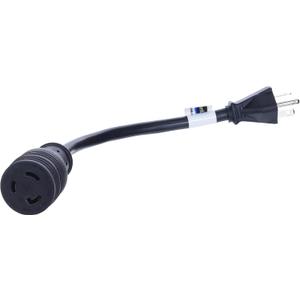 Conntek 1F520L520 1-Feet NEMA 5-20P 20-Amp 125-volt Plug to 20Amp 125V L5-20R Locking Female Connector
