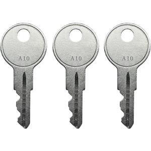 (3) KeyPower A2 Cash Drawer Key for APG Series 100 and 4000 Cash Drawers, Pre Cut to Code A1 - A10, Compatible with APG A2 Code Locks (PK-8K-A2)