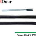 Pair of 2" Garage Door Torsion Springs with Non-Slip Winding Bars, Quality Precision Electrophoresis Black Coated, Minium Life 18,000 Cycles (.243" x 2" x 31")