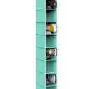 Simple Houseware 10 Shelves Hanging Shoes Organizer Holder for Closet, Turquoise