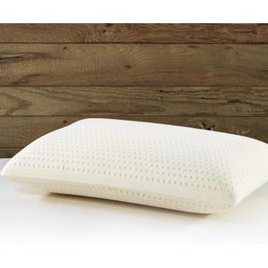 I AM Natural Talalay Latex Medium Support Bed Pillow for Sleeping, Removable and Breathable 100% Cotton Cover, King, White