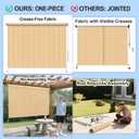 LOVE STORY Patio Shades Roll Up Outdoor Cordless Roller Shade 4'(W)*6'(H) for Patio Porch Gazebo Balcony Deck Backyard,Wheat