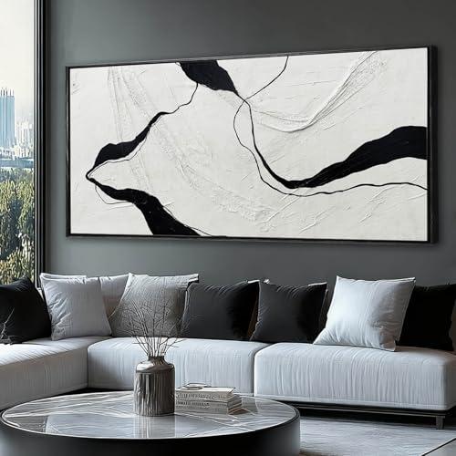 MLART99 Brown And Gold Wave Minimalist Artwork Textured Wall Art Rustic Abstract Oversized Decoration - 32x70 Inch Extra Large Contemporary Canvas for Living Room Entryway Decor