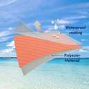 MIULEE Pack of 2 Decorative Outdoor Waterproof Pillow Covers Rectangular Garden Cushion Sham Throw Pillowcase Summer Shell for Patio Tent Couch 12x20 Inch Coral Red