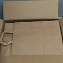 Brothersbox Small Brown Paper Bags with Handles 100PCS, 5.25 * 3.25 * 8 Inch Kraft Gift Bags Bulk for Craft Shopping Business Party Favor Retail Birthday Grocery