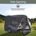 Golf Cart Cover 2/4/6 Passenger, All-Weather Protection Golf Cart Rain Covers, UV Resistant with Windproof Buckle Golf Cart Accessories (Fits for Club Car, for EZGO, for Yamaha)
