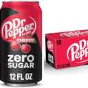 Dr Pepper Cherry Zero Sugar Soda, 12 fl. oz. Cans, 12 Pack (Pack of 2),  NO BBD FOUND