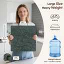 Diflart Marble Cutting Board for Kitchen, 16x16 Inch, Green, Non-Slip Feets