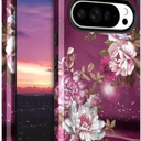 Hocase for Google Pixel 9 Pro XL Case, Shockproof Heavy Duty Protection Hard Plastic+ Silicone Rubber Bumper Hybrid Protective Case for Google Pixel 9 Pro XL 6.8" 2024 - Mandala in Galaxy