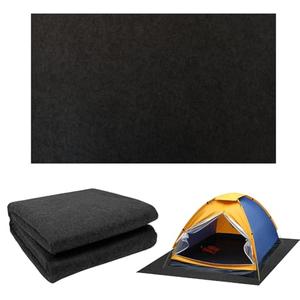CIEOVO 6.23 X 5 Ft Camping Tent Carpet Mat, Waterproof Rug for Tent, Picnic, Hiking, Outdoor Survival, Black