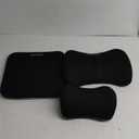 Car Seat Cushion with Neck Pillow & Lumbar Support Kit Back Sciatica Tailbone Pain Relief Car Pillows Ergonomic Memory Foam Back Support for Driving Seat Office Chair Wheelchair Black