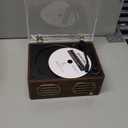 Vintage CD Player with Speakers Bluetooth, Time Music Box, Retro Portable CD Player with Headphone Jack, USB & AUX Playback, Festival Gift for Home Decor, No Remote Control (Walnut)