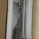 Acrylic Folding Table Acrylic Folding Tray Table Clear Small TV Stand for Living Room Bedroom Office Study  Modern Butler Side Table TV Tray with Handles (Single-Tier)