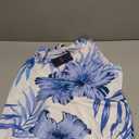 Sampeel Summer Dresses Maxi Dress Vacation Beach Sundresses 2025 with Pockets Large,Floral Blue Tropical Leaves