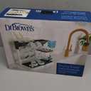 Dr. Brown's Baby Bottle Drying Tower, Stand-Up Countertop Drying Rack with Organized Storage for Baby Essentials, Space Saving Vertical Rack, Black/White