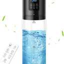 8L Humidifiers for Bedroom, 30dB Quiet, 500ft Coverage, 60H Runtime, Top Fill, 3-in-1 Humidifier Large Room & Essential Oil Diffuser & Ambient Light, Sleep Mode, 16H Timer, Auto Shutoff Protection (Black)