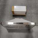 30 inch Wall Mount Range Hood 800CFM, with DC Motor, Stainless Steel Vent Hood with 6 Speeds Exhaust Fan, Convertible to Ducted and Ductless, with stainless steel filters