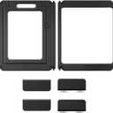 Acrylic Dog Playpen Indoor, O Series, 24" H, Black, Door + Panel