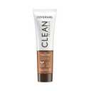 COVERGIRL Clean Invisible Foundation Makeup, Dewy & Glowy Natural Finish, Buildable Coverage, Skin-Like Smooth Look, Vegan, Golden Caramel, 1oz