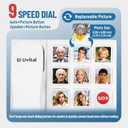 Uvital Big Button Phone for Seniors, Corded Landline Phones for Seniors with 8 One-Touch Dialing Big Buttons and 1 SOS Emergency Button, Hands-Free, Loud Ringer, Easy to Use